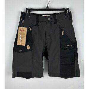 Fjallraven Nikka Curved Womens Shorts Black G1000 Size 26 Waist